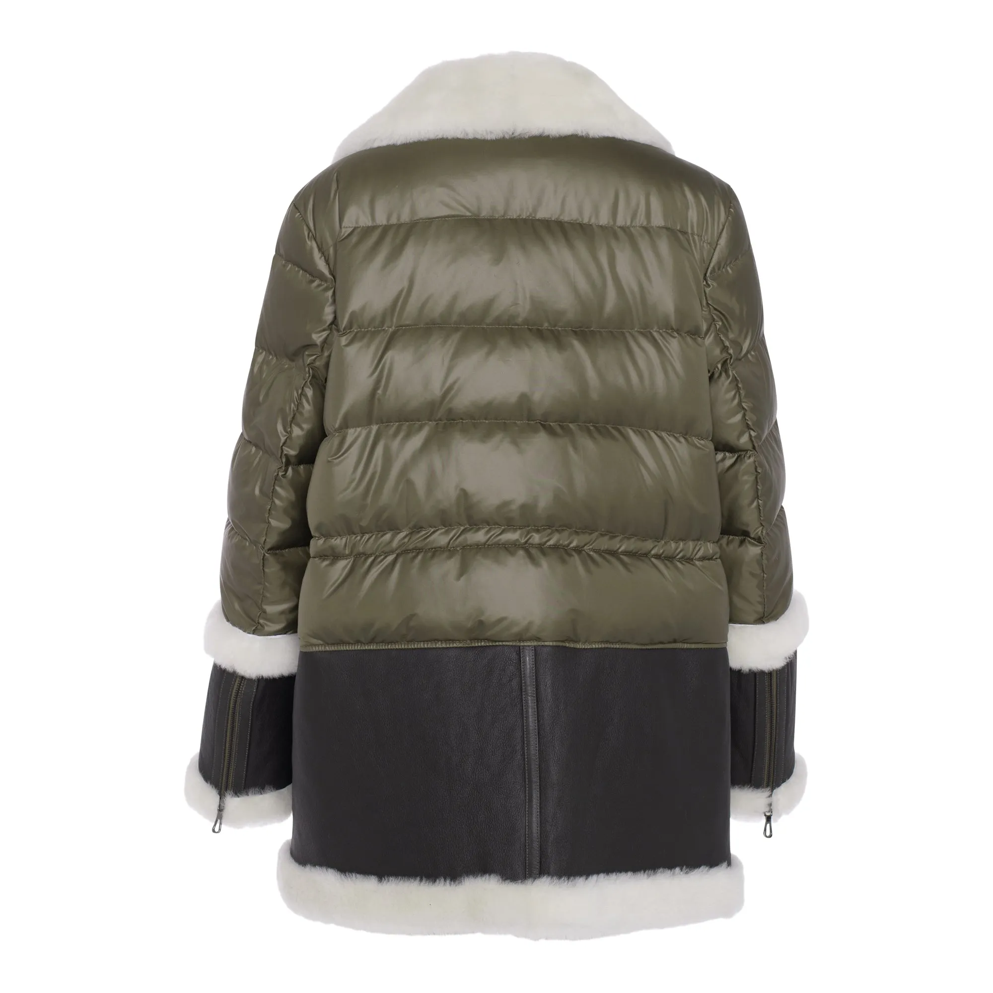 Leni Shearling & Goose Down Puffer Jacket