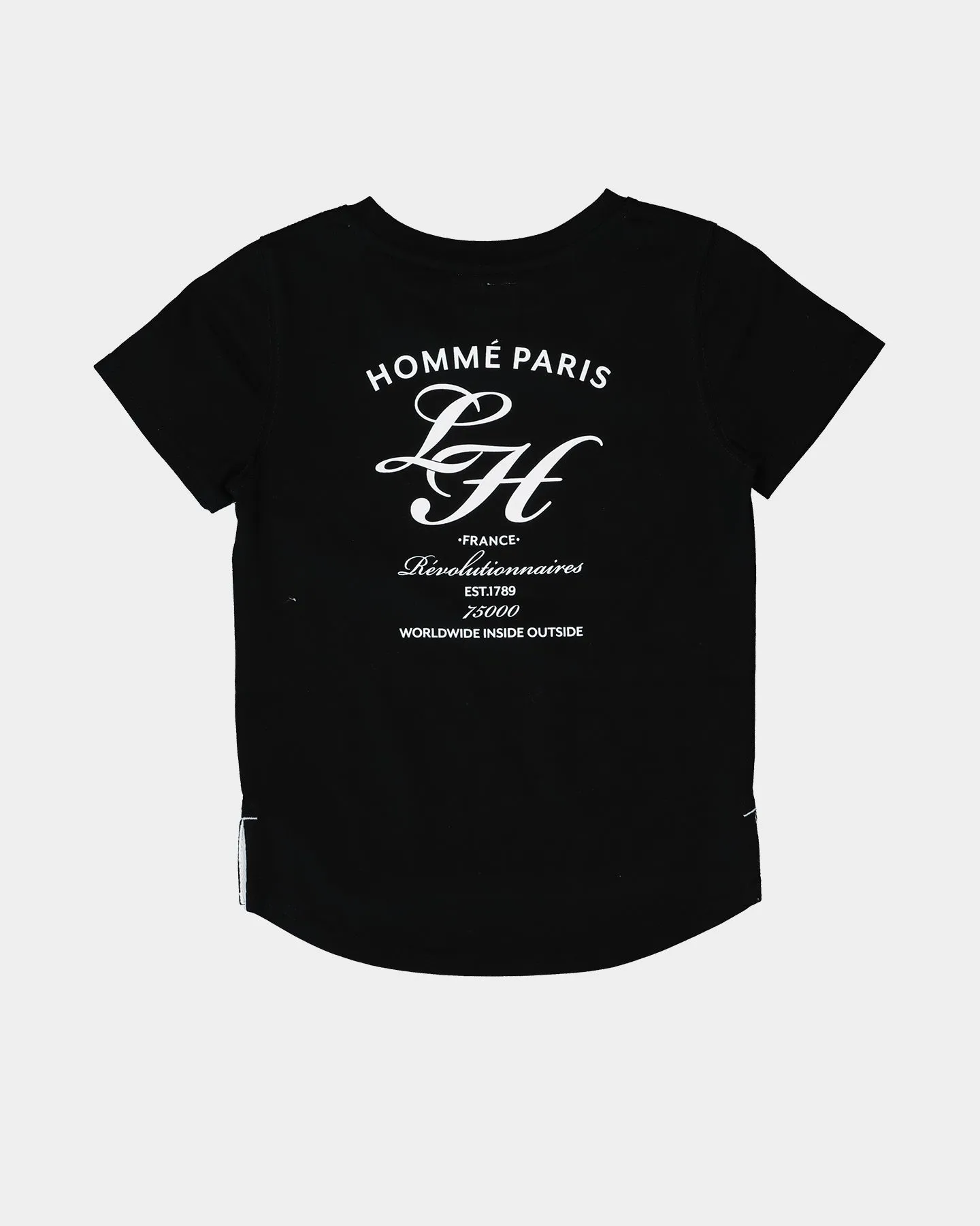 Lil Hommé Kids' Revolution Droptail Short Sleeve T-Shirt Black