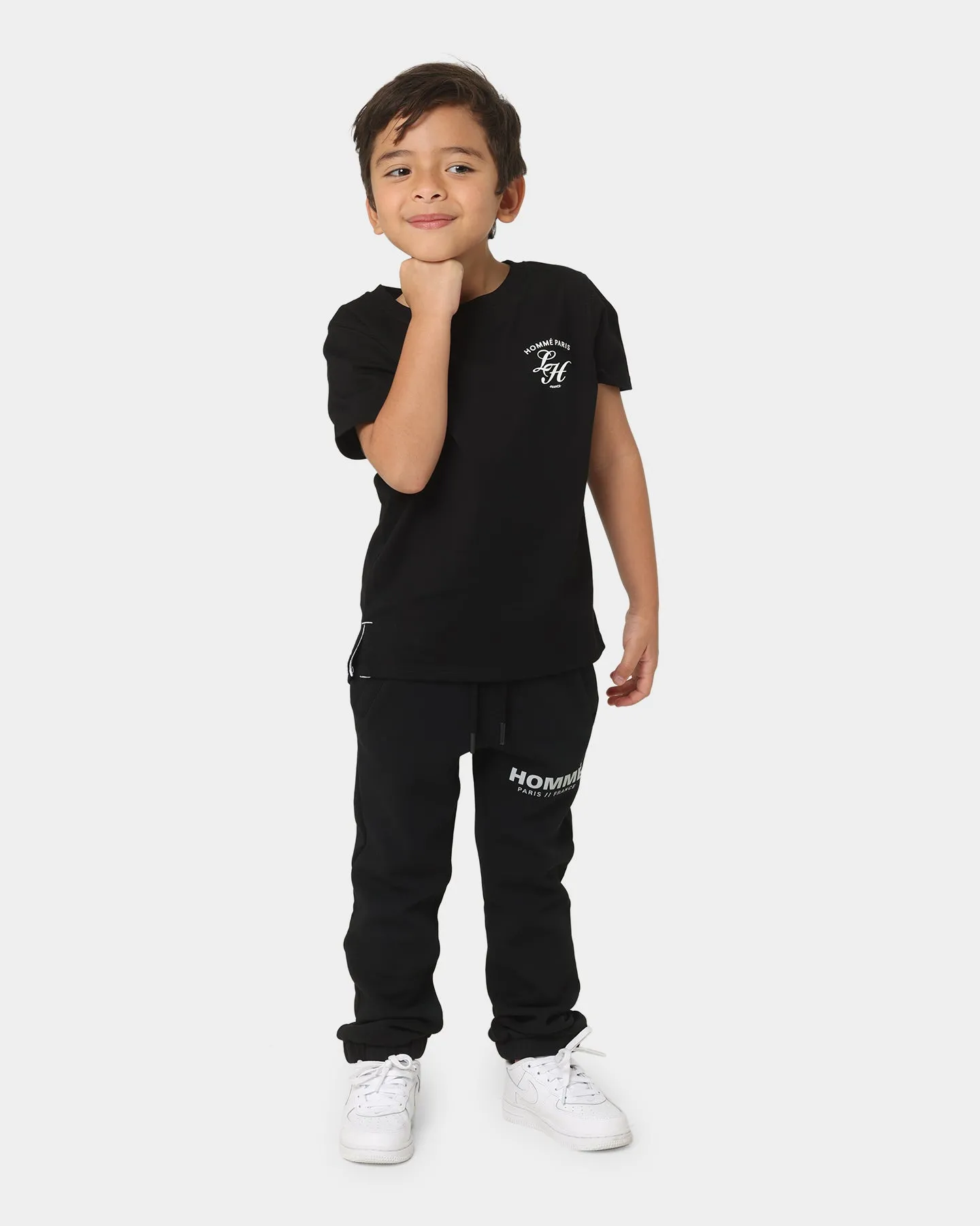 Lil Hommé Kids' Revolution Droptail Short Sleeve T-Shirt Black