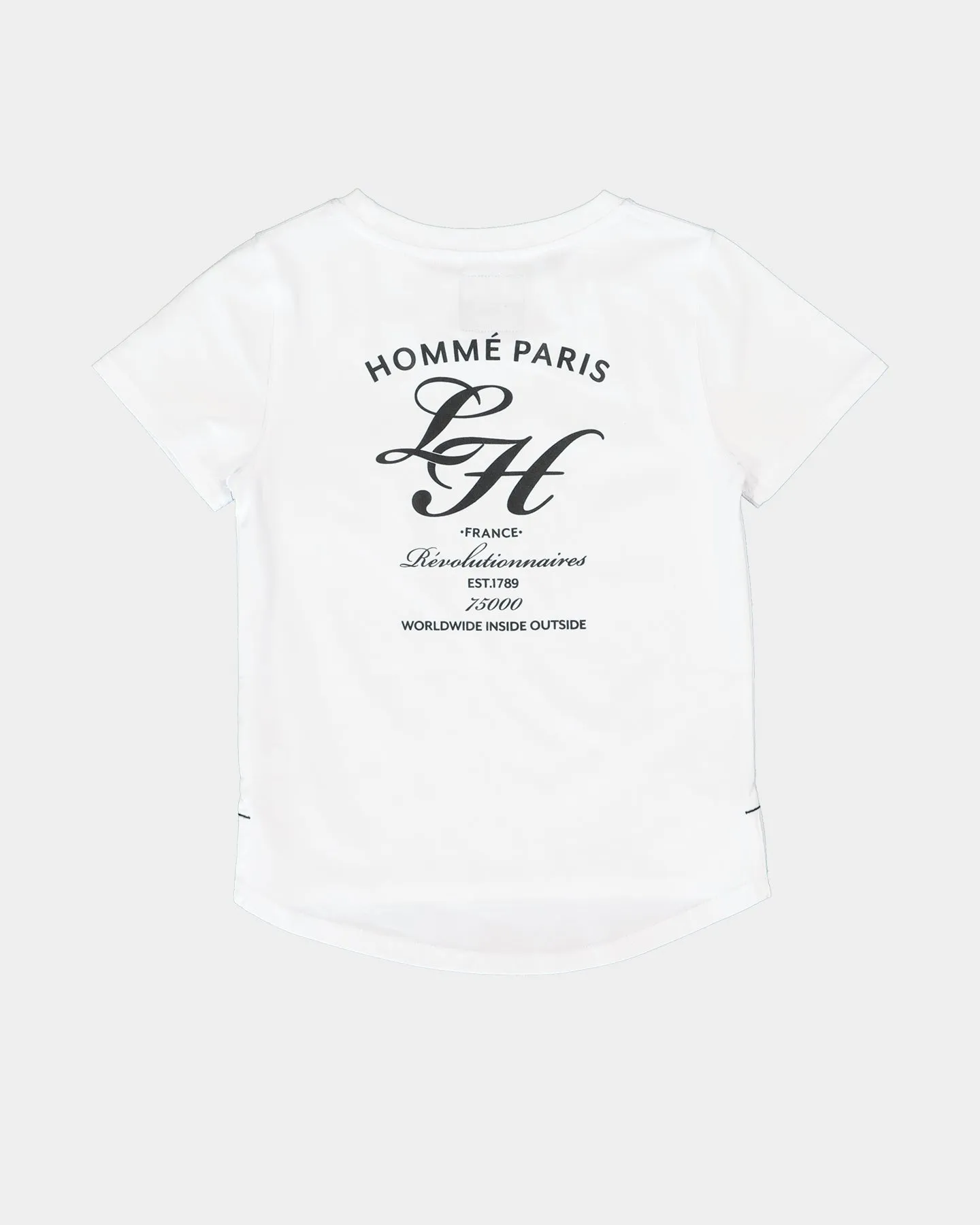 Lil Hommé Kids' Revolution Droptail Short Sleeve T-Shirt White