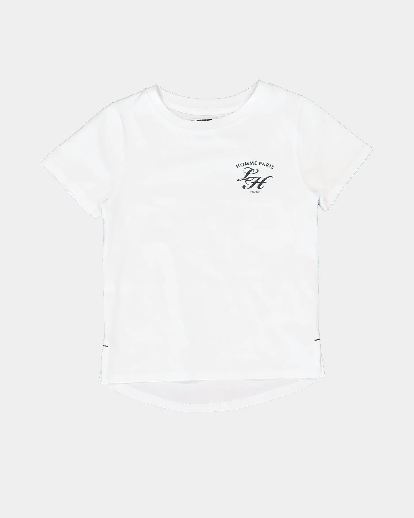 Lil Hommé Kids' Revolution Droptail Short Sleeve T-Shirt White