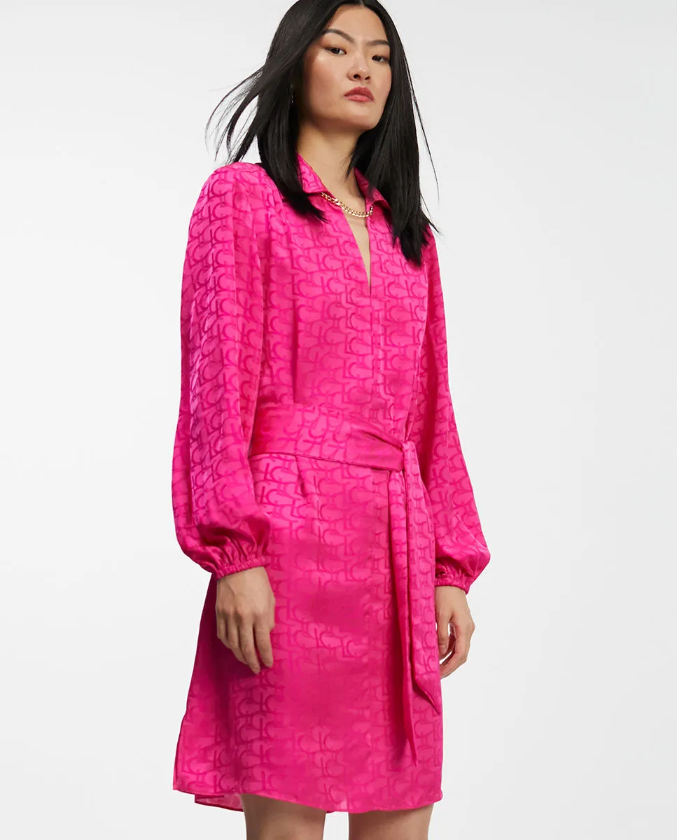 Logo print dress