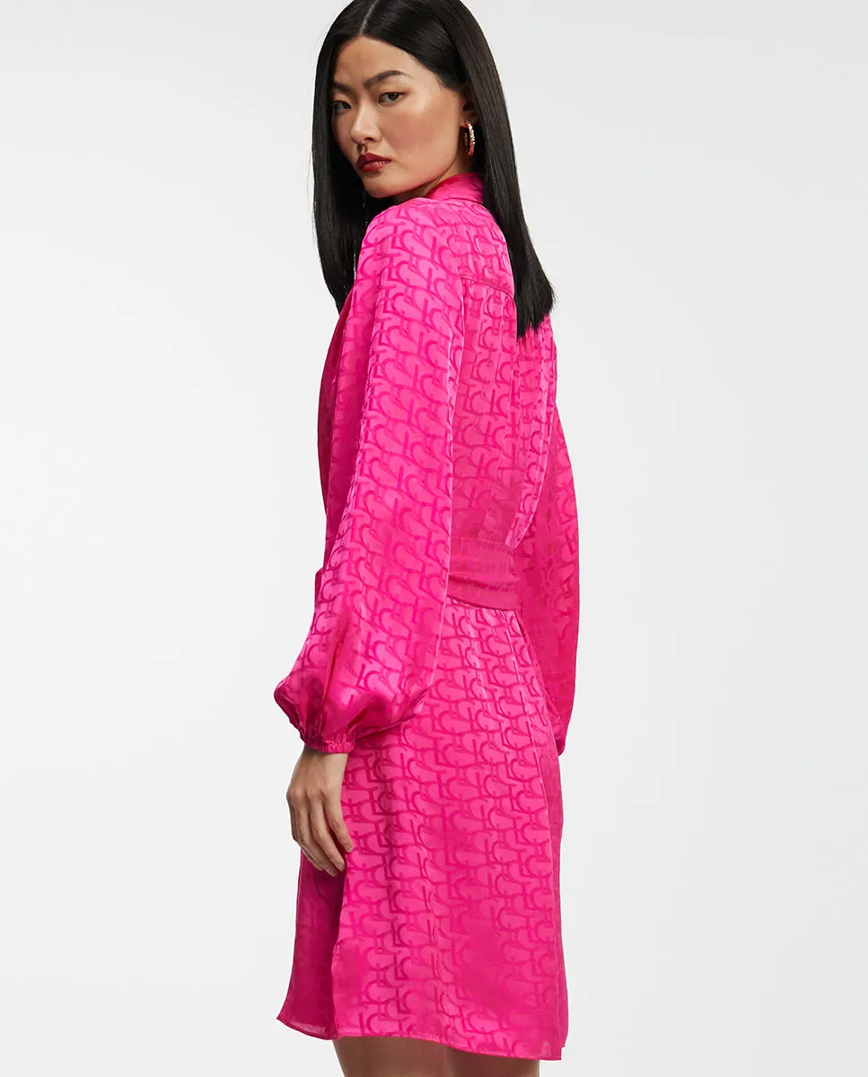 Logo print dress