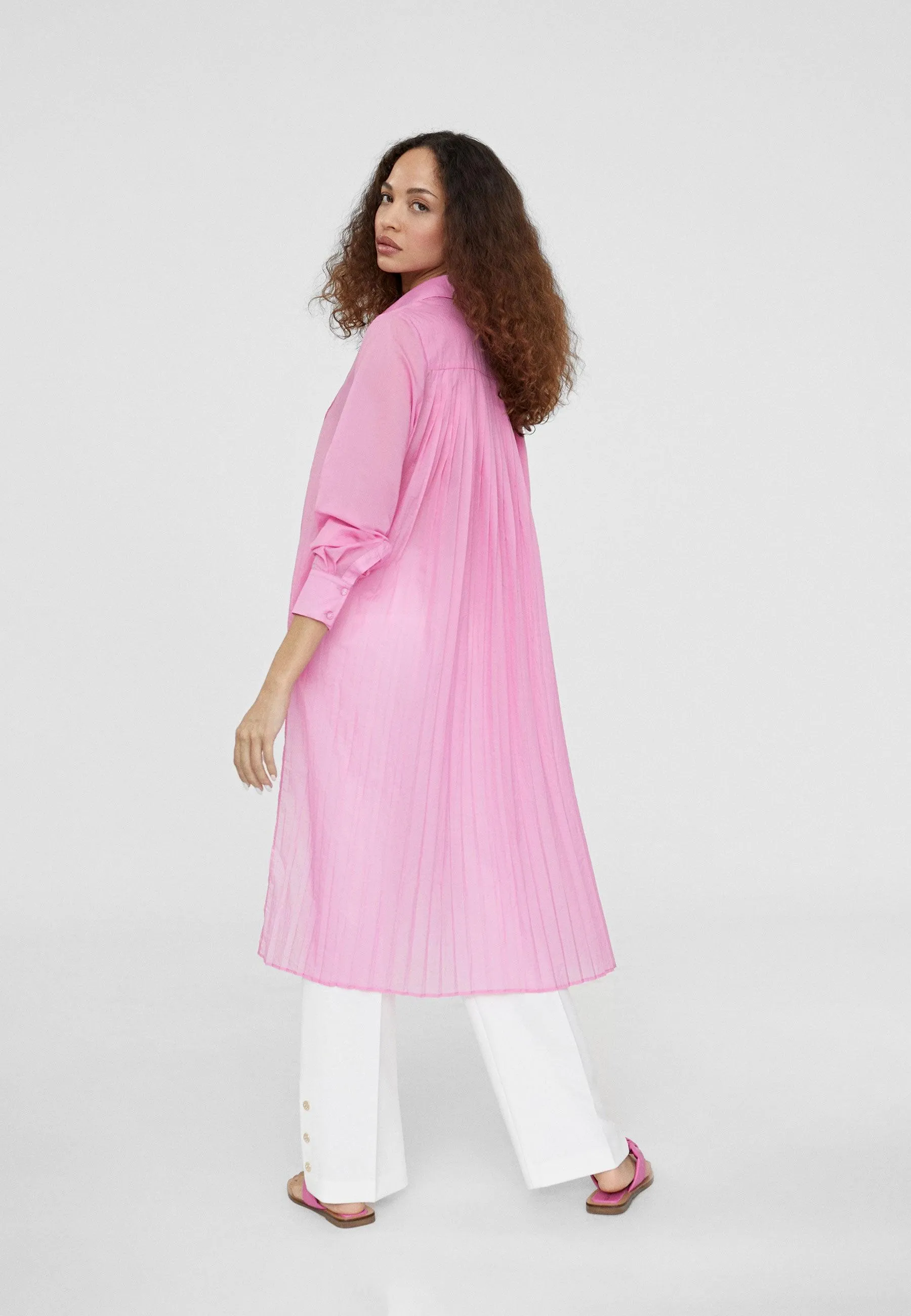 Long blouse with slits
