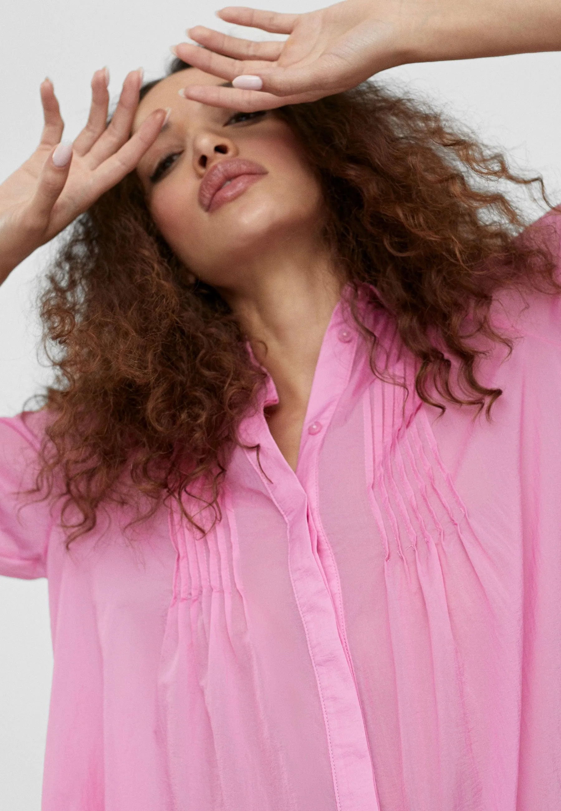Long blouse with slits