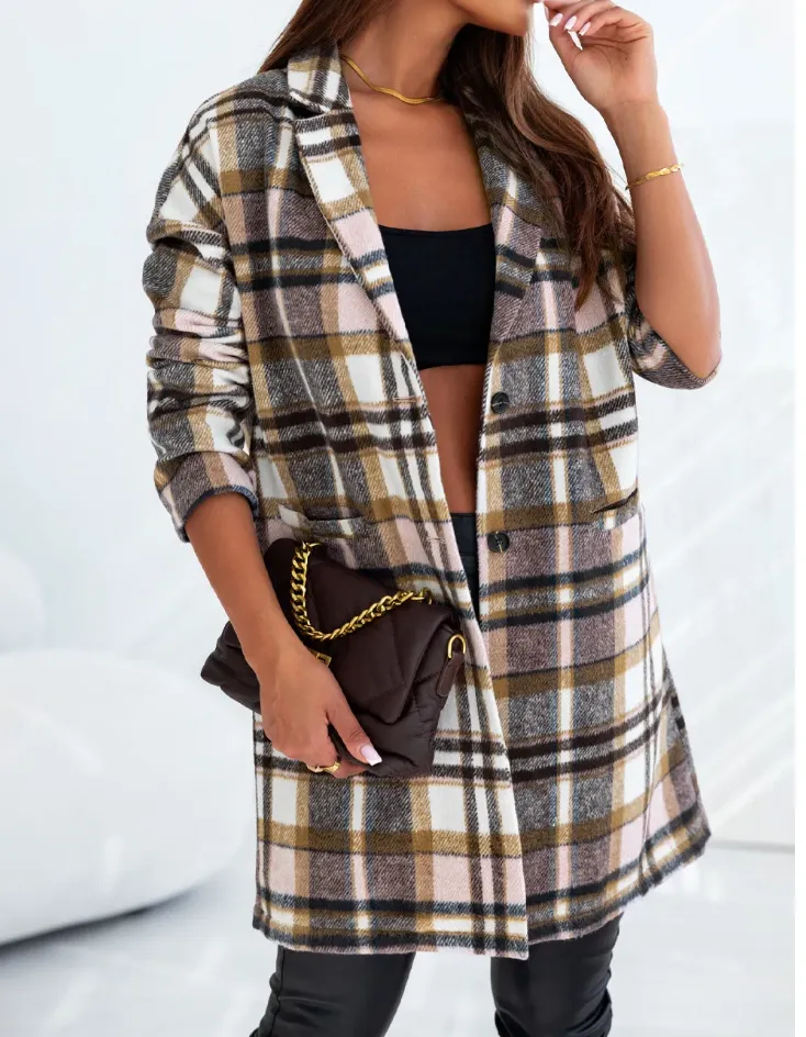 Long Plaid Shacket