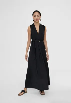 Long V-neck dress