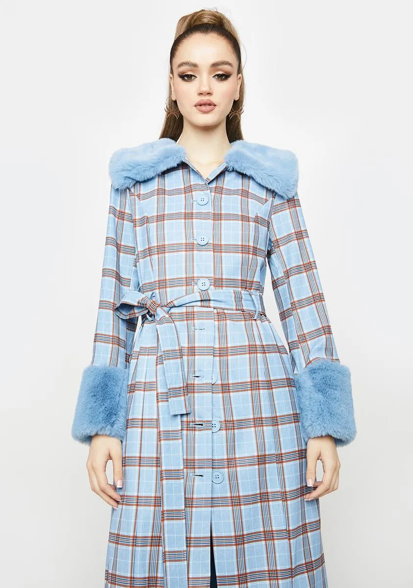 Love Goes On Plaid Coat