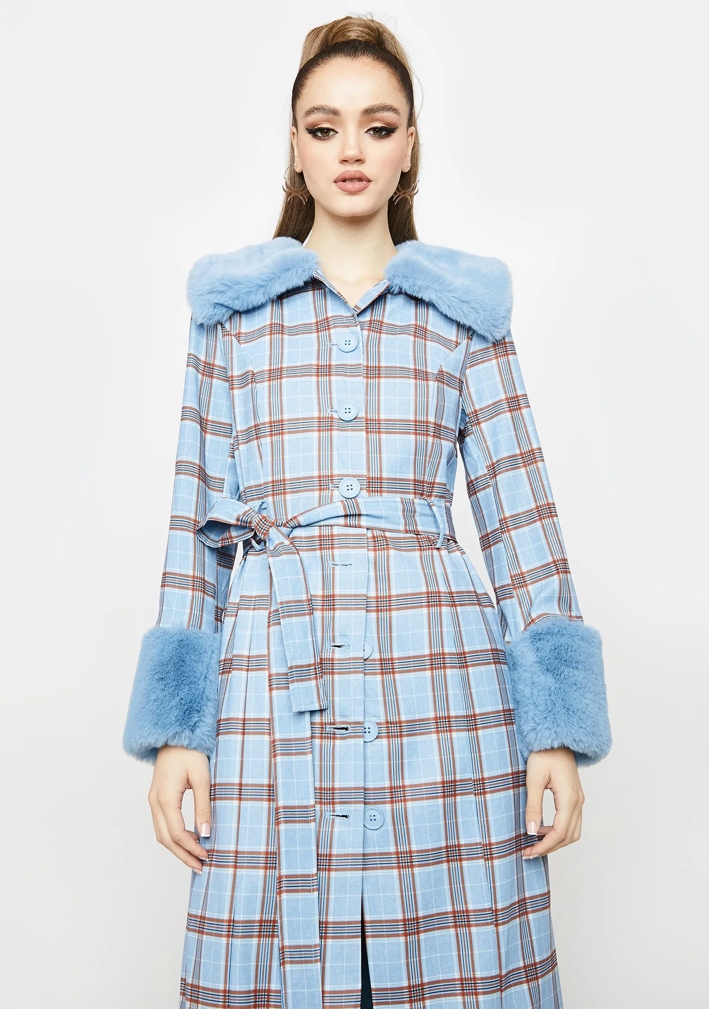 Love Goes On Plaid Coat