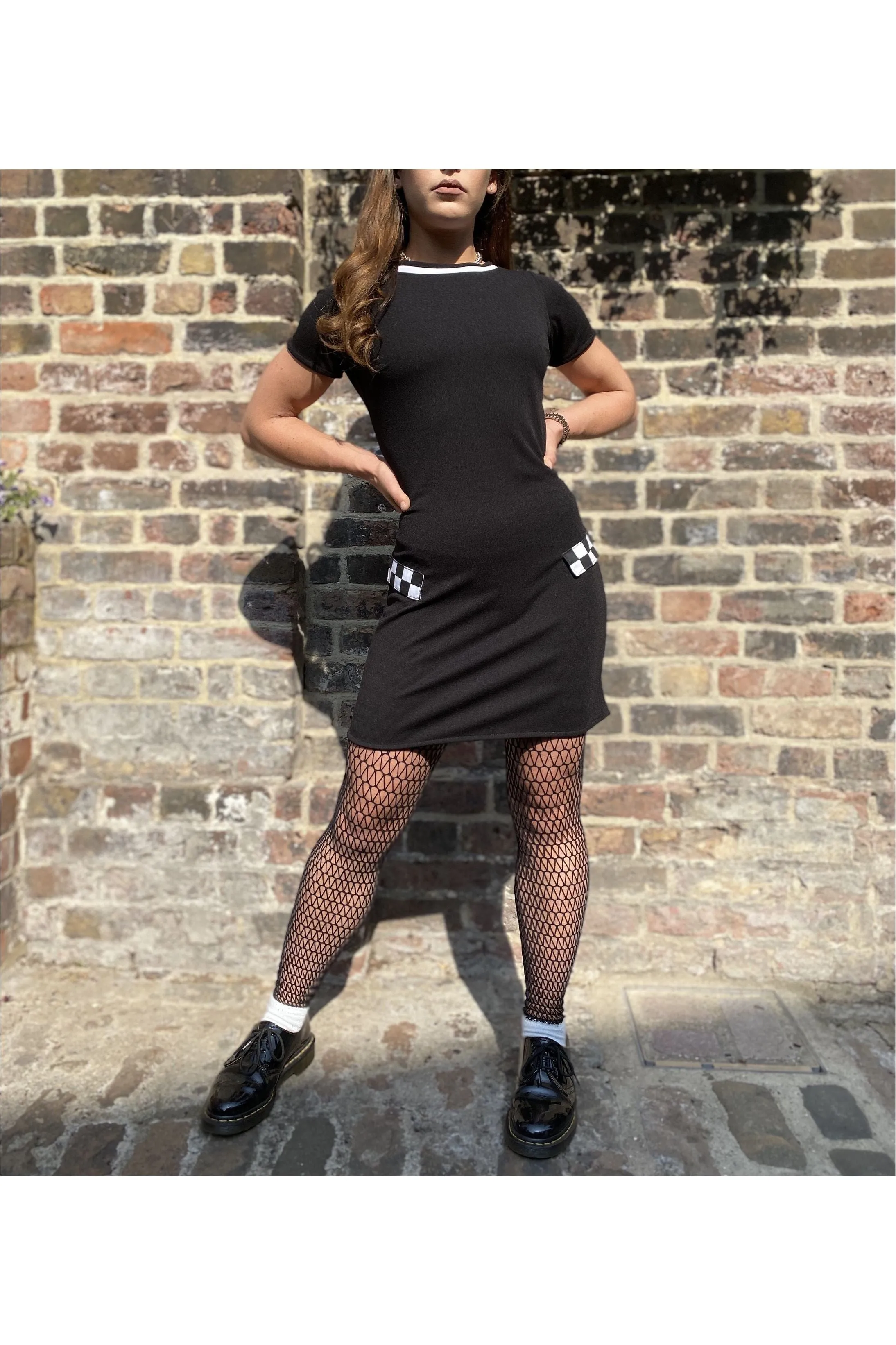 Love Her Madly - Made in England 'The Pauline' Checkerboard - Dress