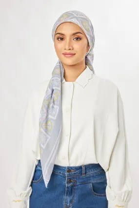 Marny Square Scarf - Light Grey