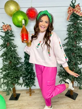 {Mary Square} Millie Champagne Bottle Sweatshirt