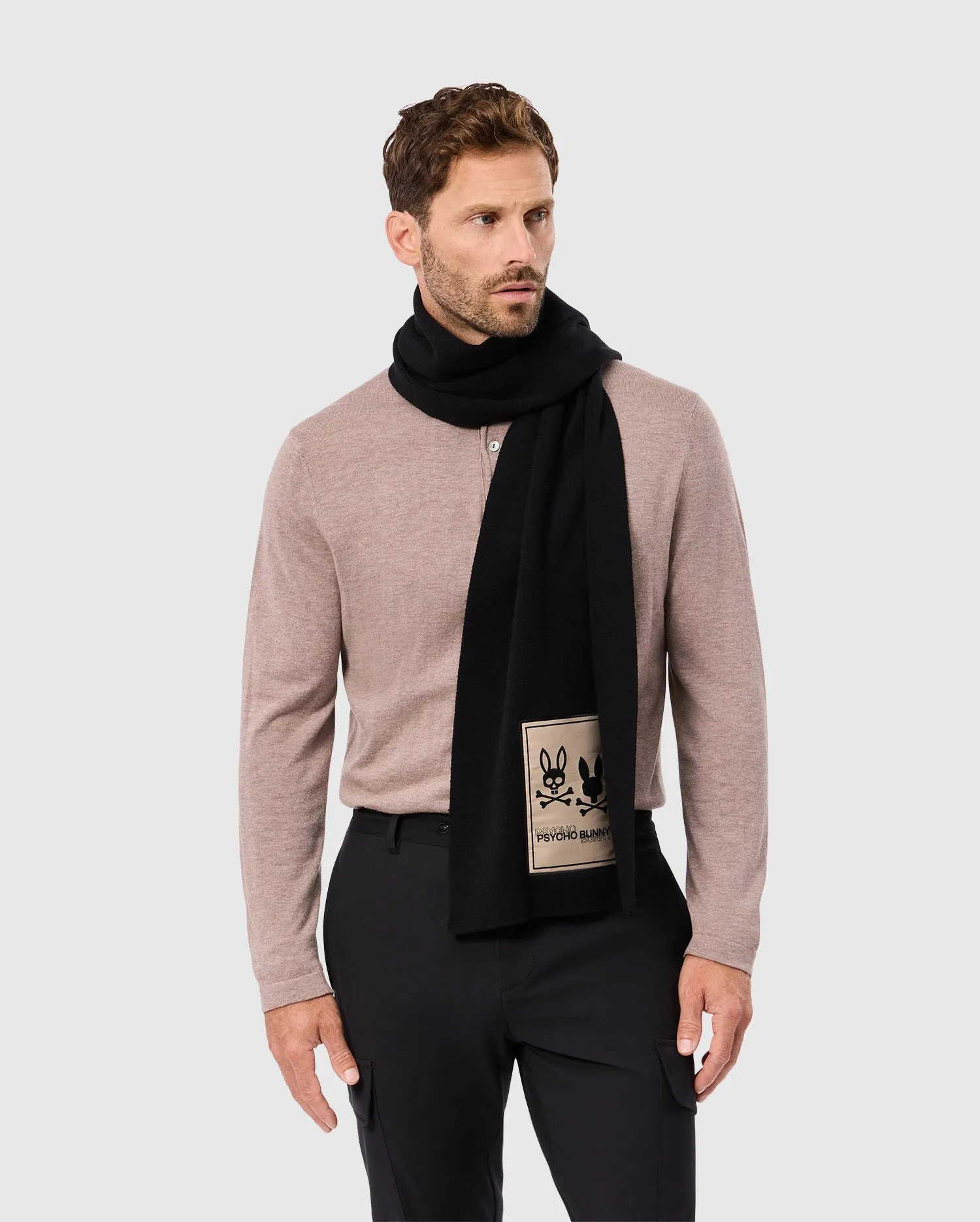 MENS MONROE TWILL PATCH SCARF - B6A892D200