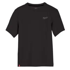 Milwaukee M Short Sleeve Men's Crew Neck Black Hybrid Work Tee Shirt