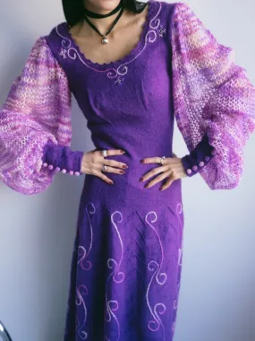 Mohair Docking Knit Dress