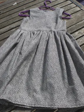 Monochrome, 100% cotton, girls dress, age up to 7 years