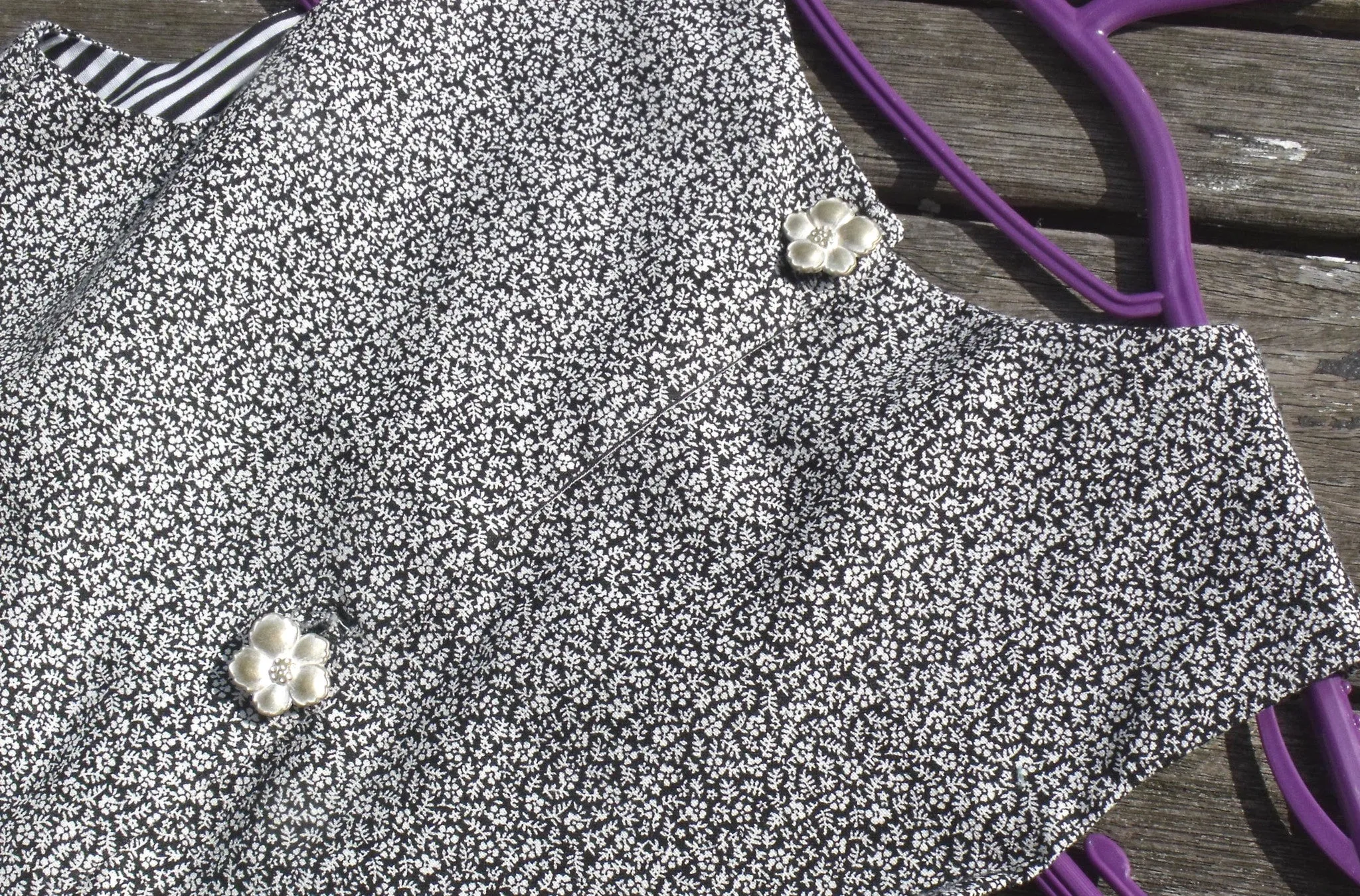 Monochrome, 100% cotton, girls dress, age up to 7 years