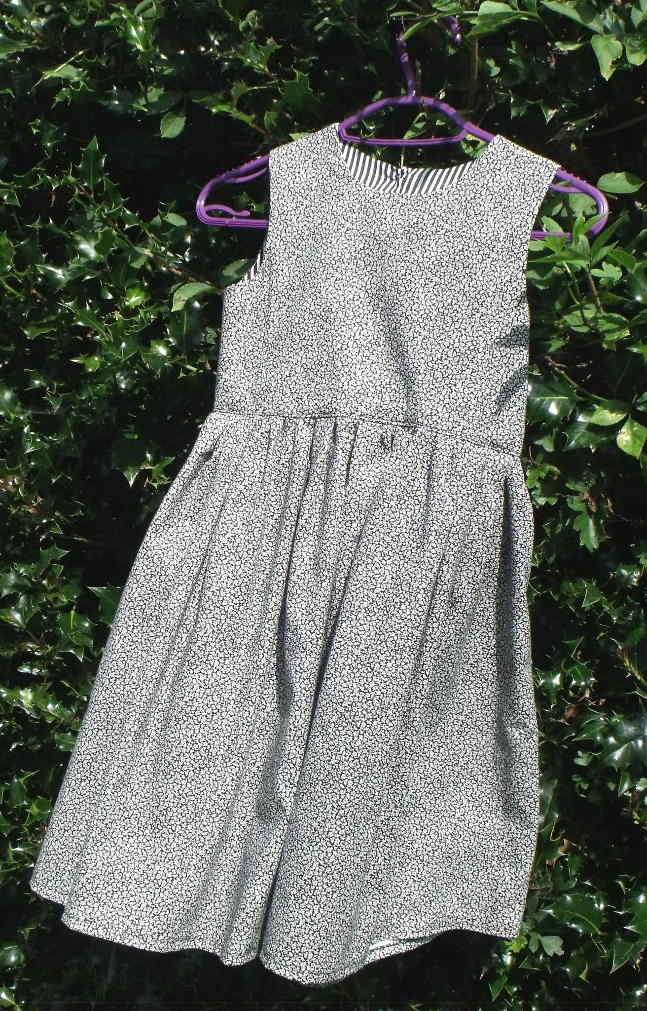 Monochrome, 100% cotton, girls dress, age up to 7 years