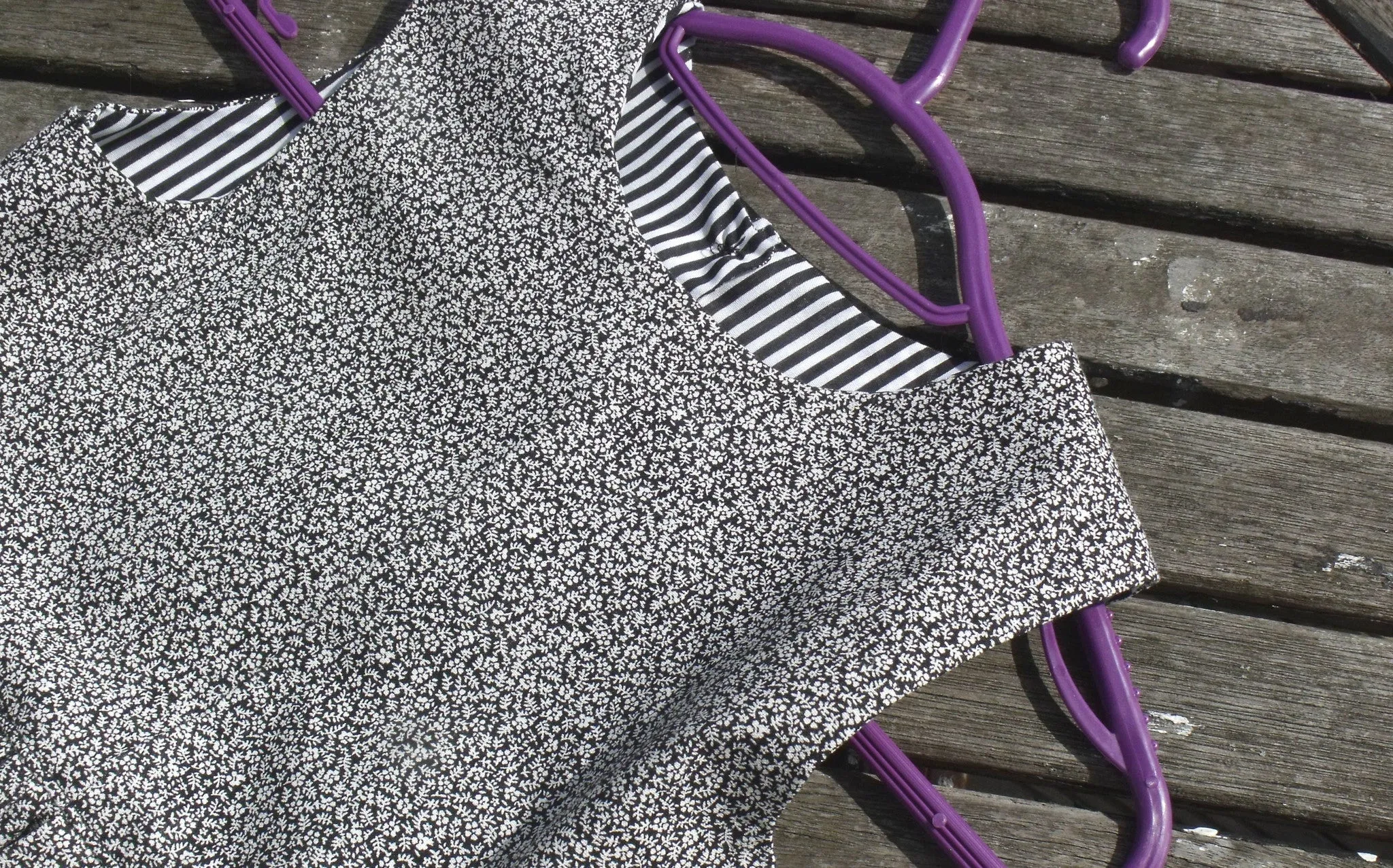Monochrome, 100% cotton, girls dress, age up to 7 years