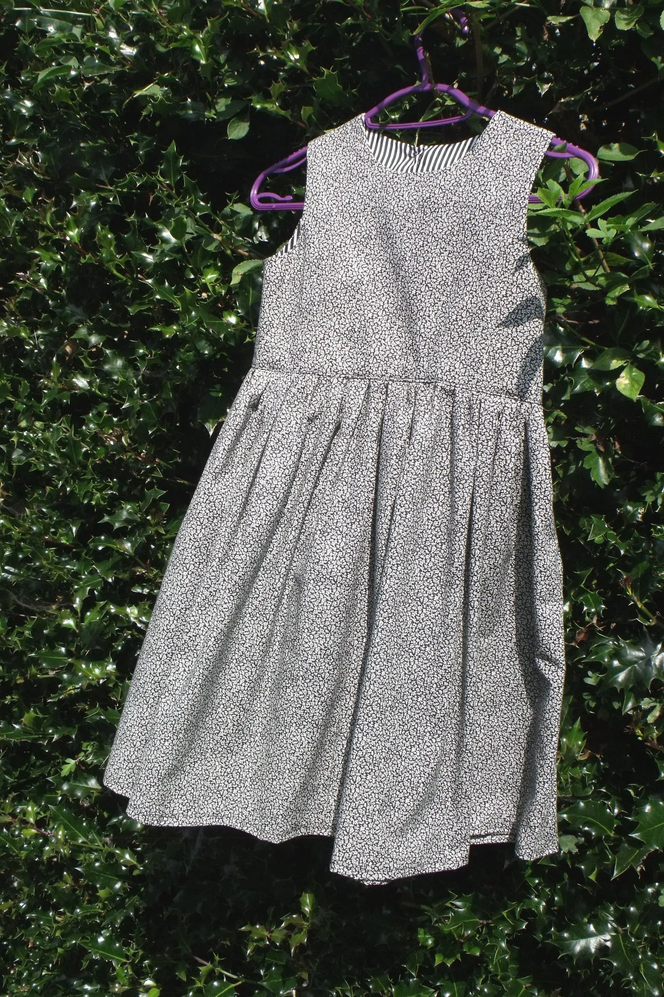 Monochrome, 100% cotton, girls dress, age up to 7 years