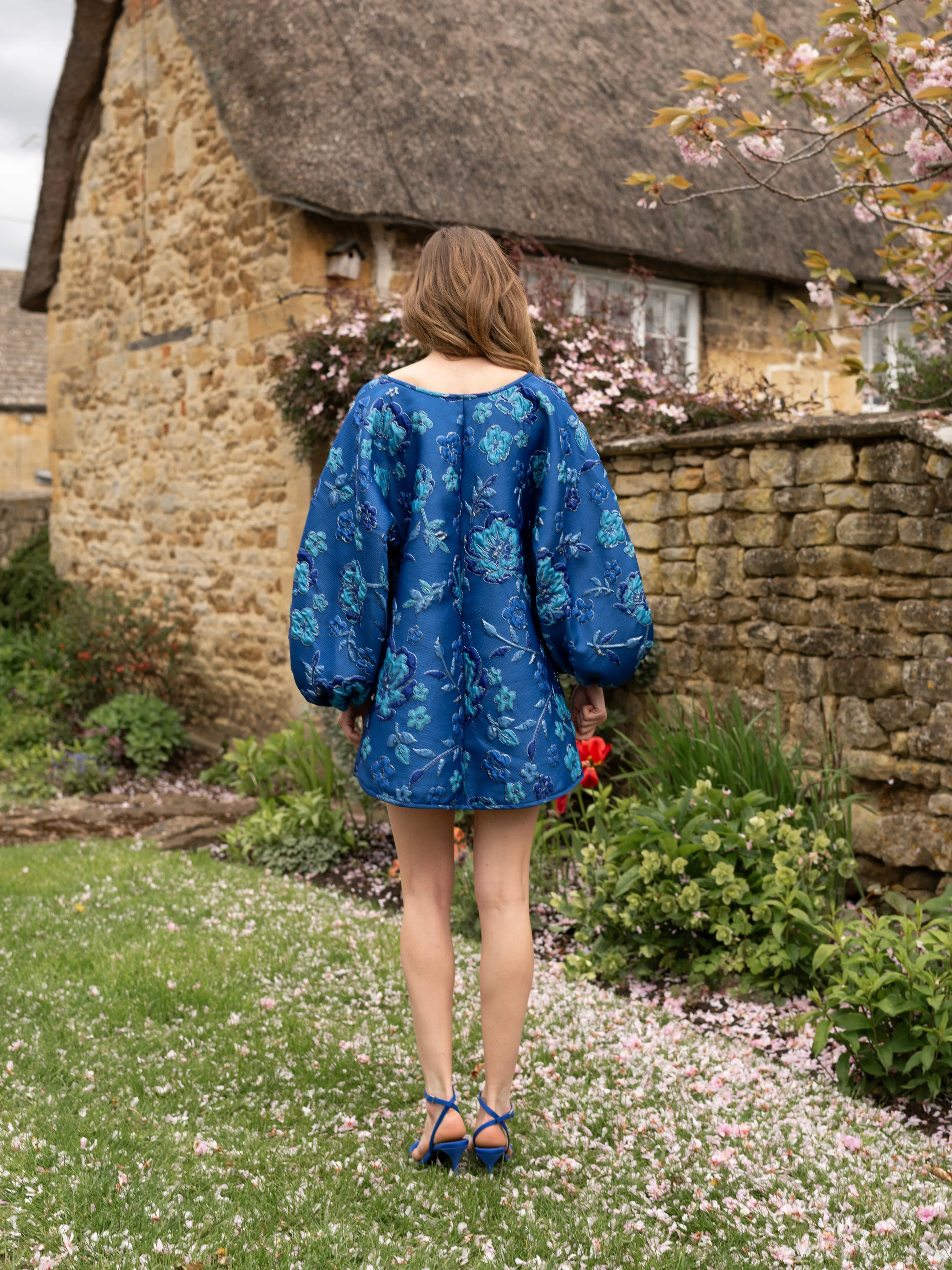 Monochrome Blue Good Luck Dress