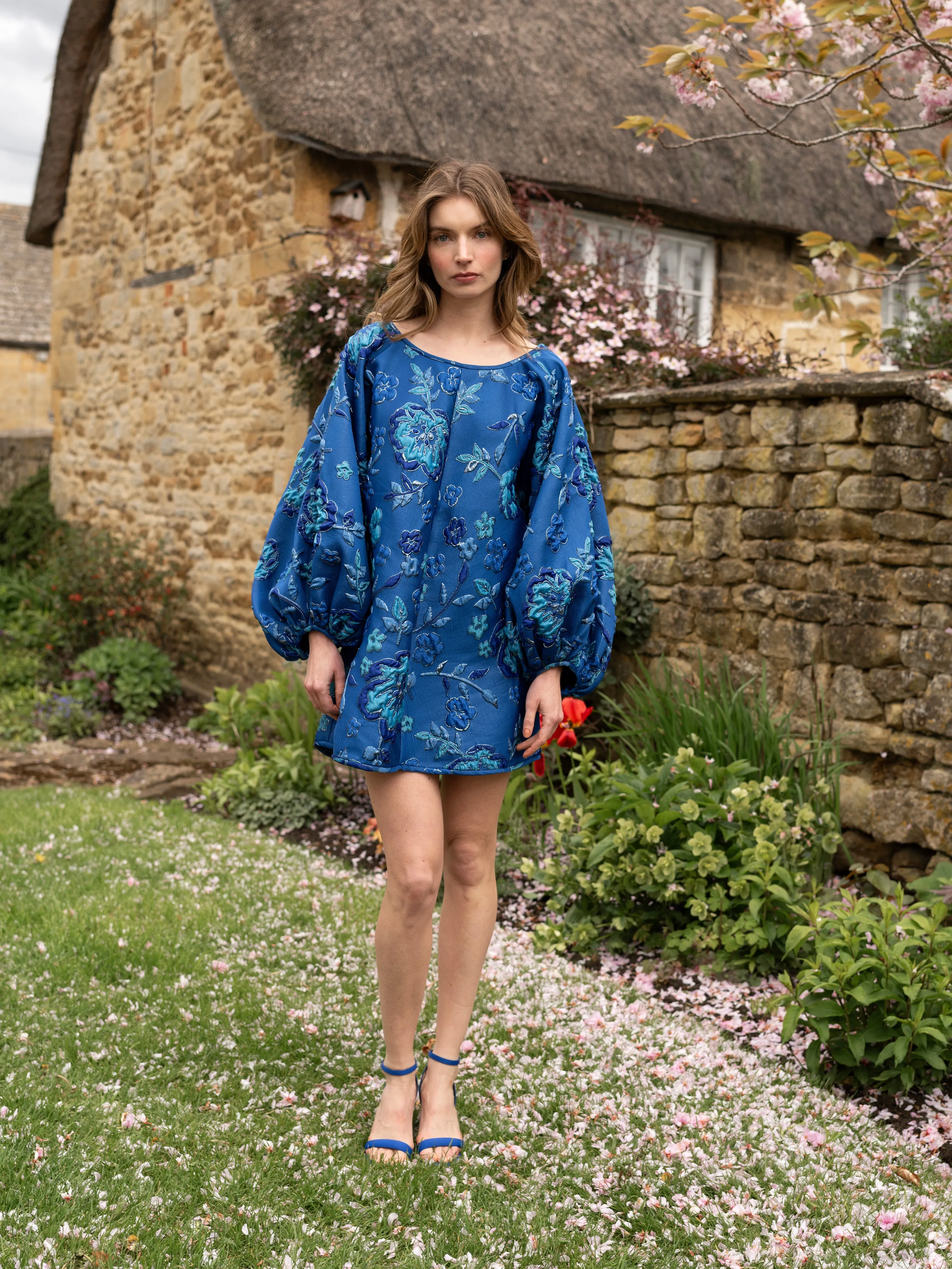 Monochrome Blue Good Luck Dress