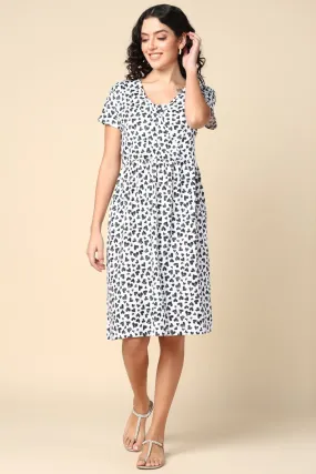 Monochrome Magic Zipless Feeding Dress