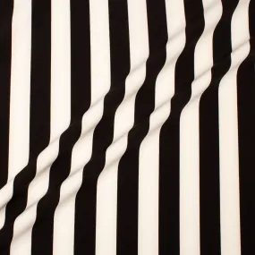 Monochrome Striped Stretch Microfibre