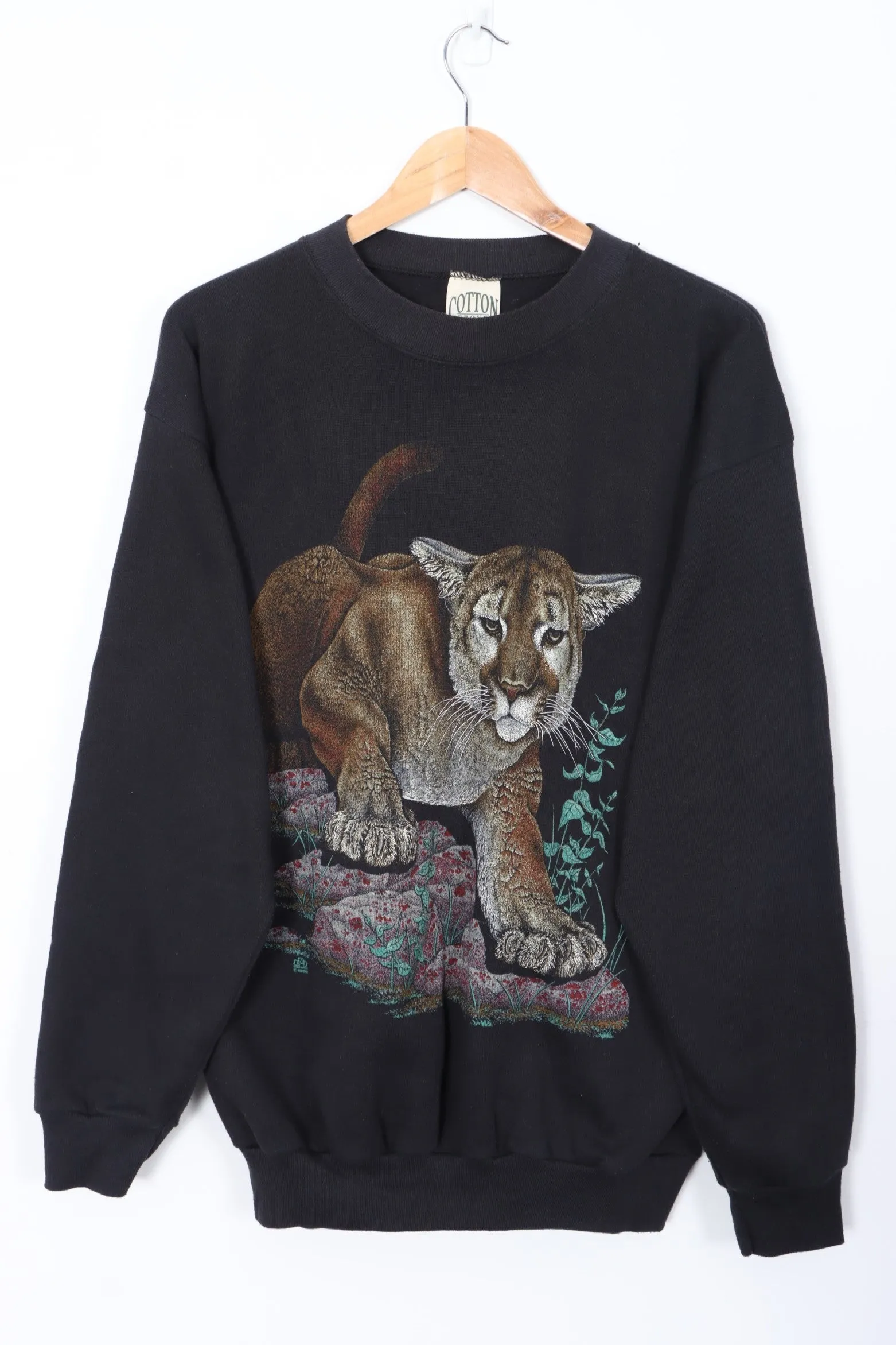 Mountain Lion Nature Wildlife Sweatshirt USA Made (S-M)