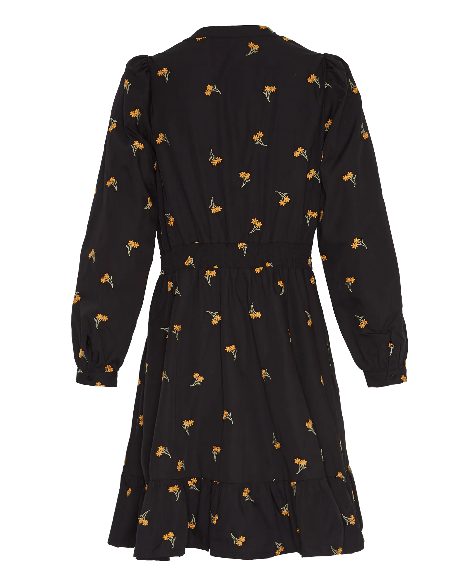 Nannie Nona Shirt Dress EMB - Black/Flower