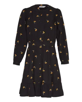 Nannie Nona Shirt Dress EMB - Black/Flower