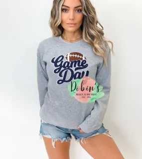 Navy Game Day Chenille Patch Sweatshirt