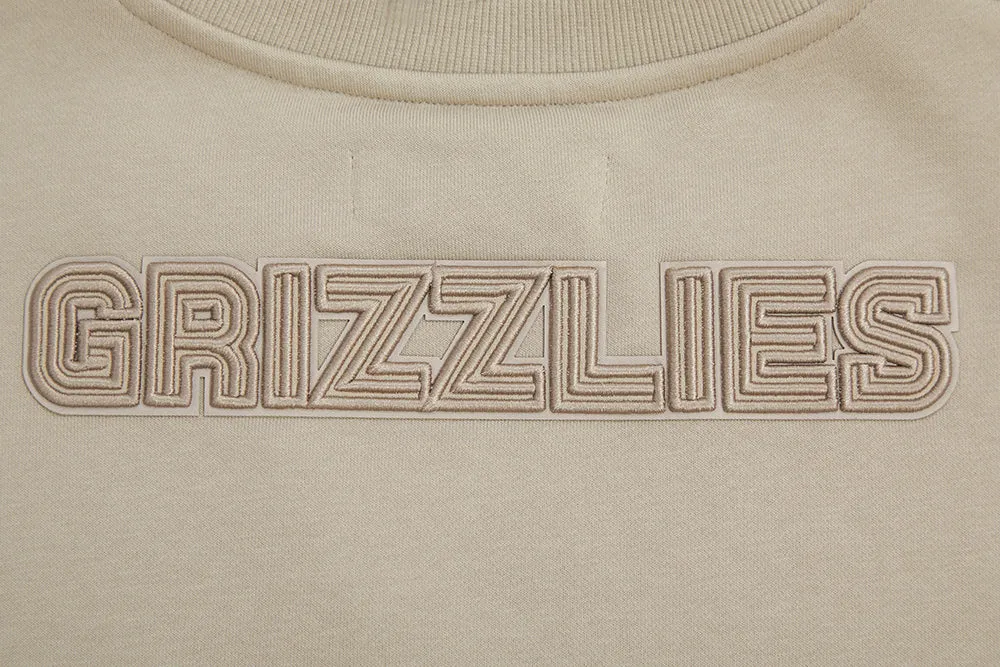 NBA MEMPHIS GRIZZLIES NEUTRAL WOMEN'S CREWNECK (TAUPE)