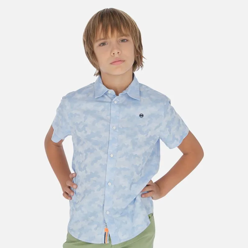 Nukutavake Boys s/s Camouflage Dress Shirt