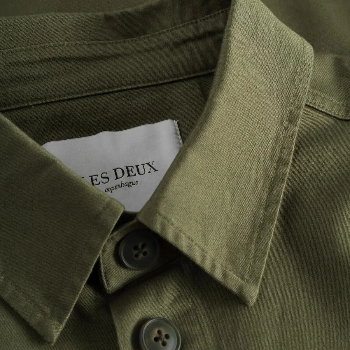 Olive Night Langley Cotton Overshirt