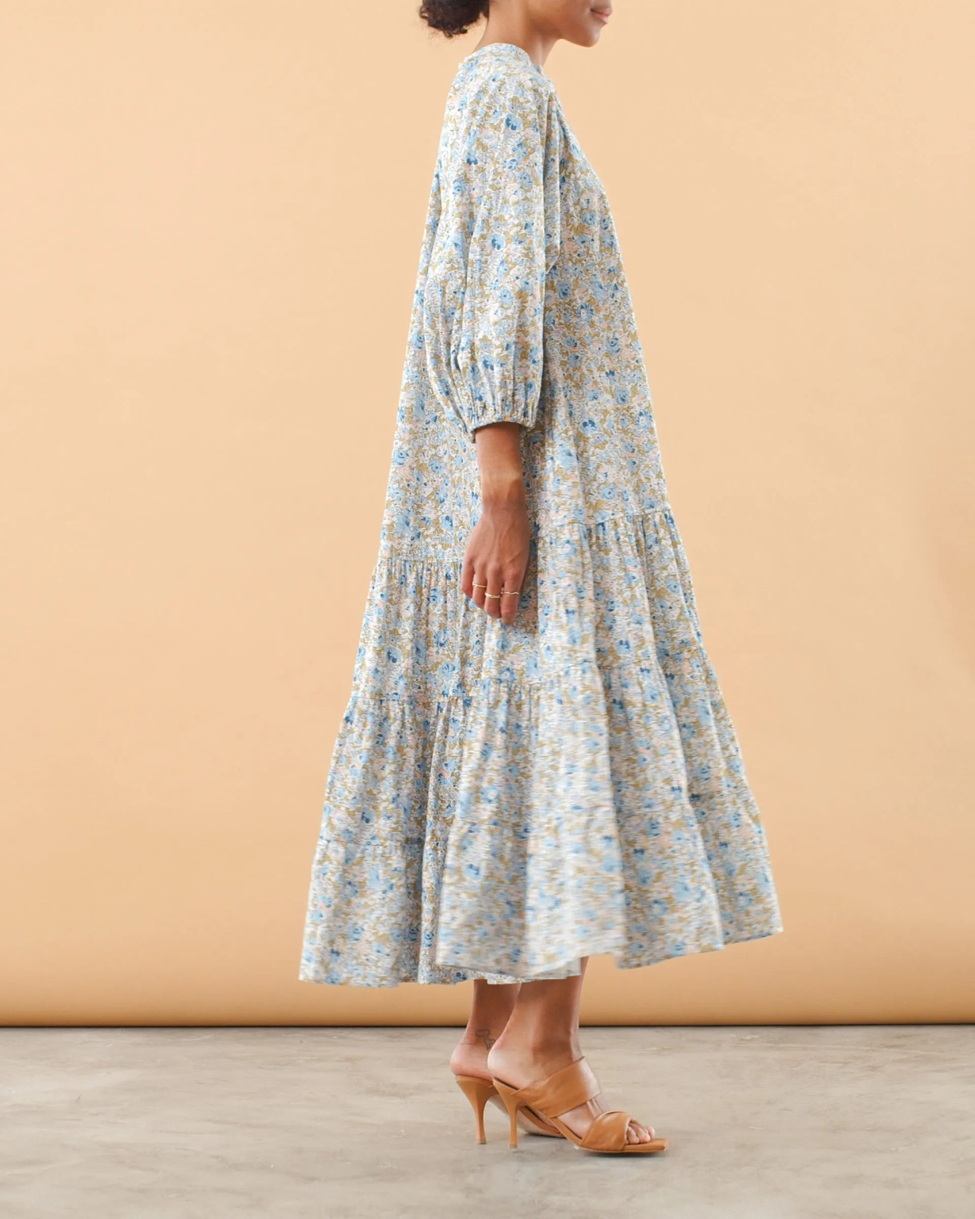Poplin Shirt Dress - Blossoms