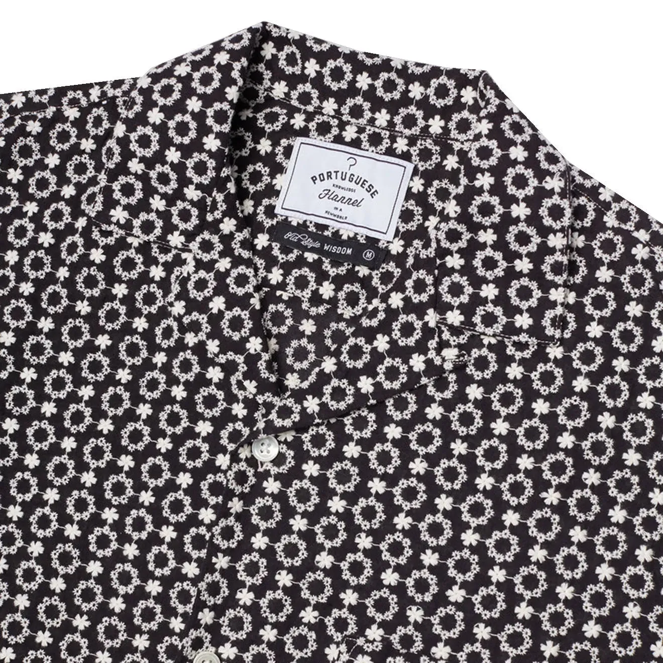 Portuguese Flannel Folclore SS Shirt Black
