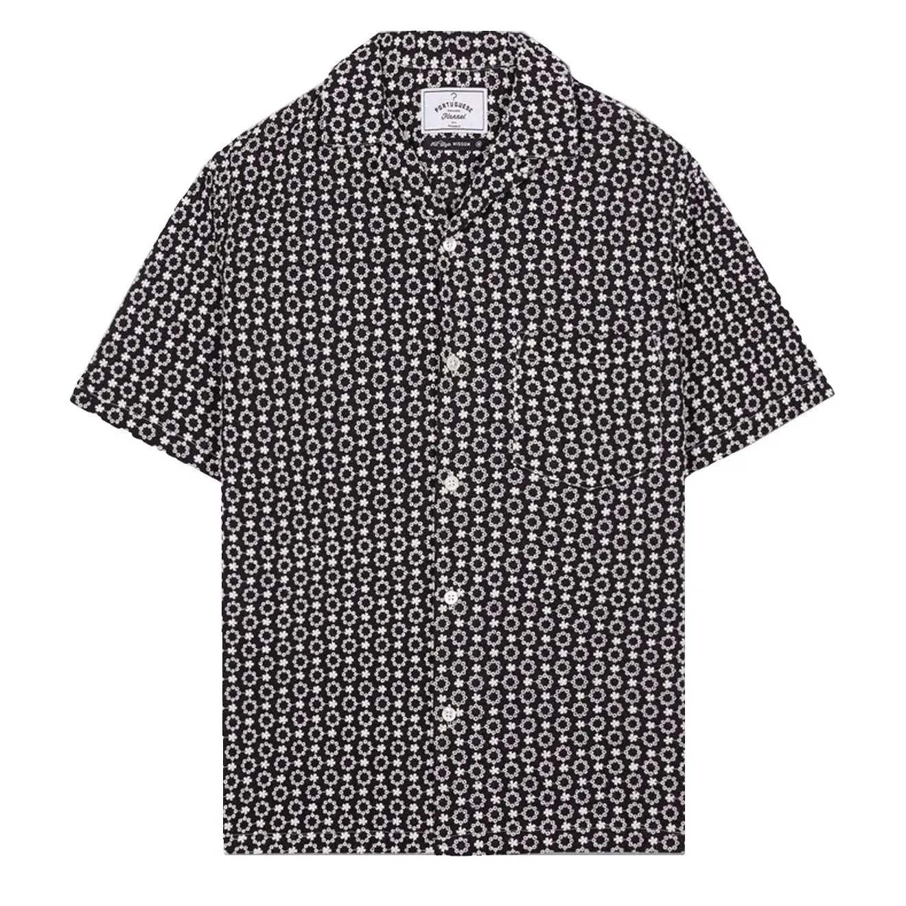Portuguese Flannel Folclore SS Shirt Black