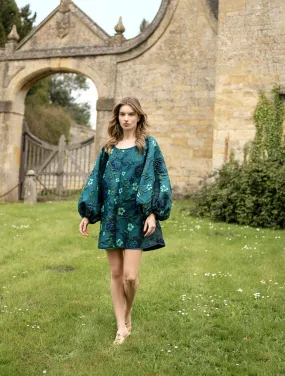 Pre Order Monochrome Green Good Luck Dress