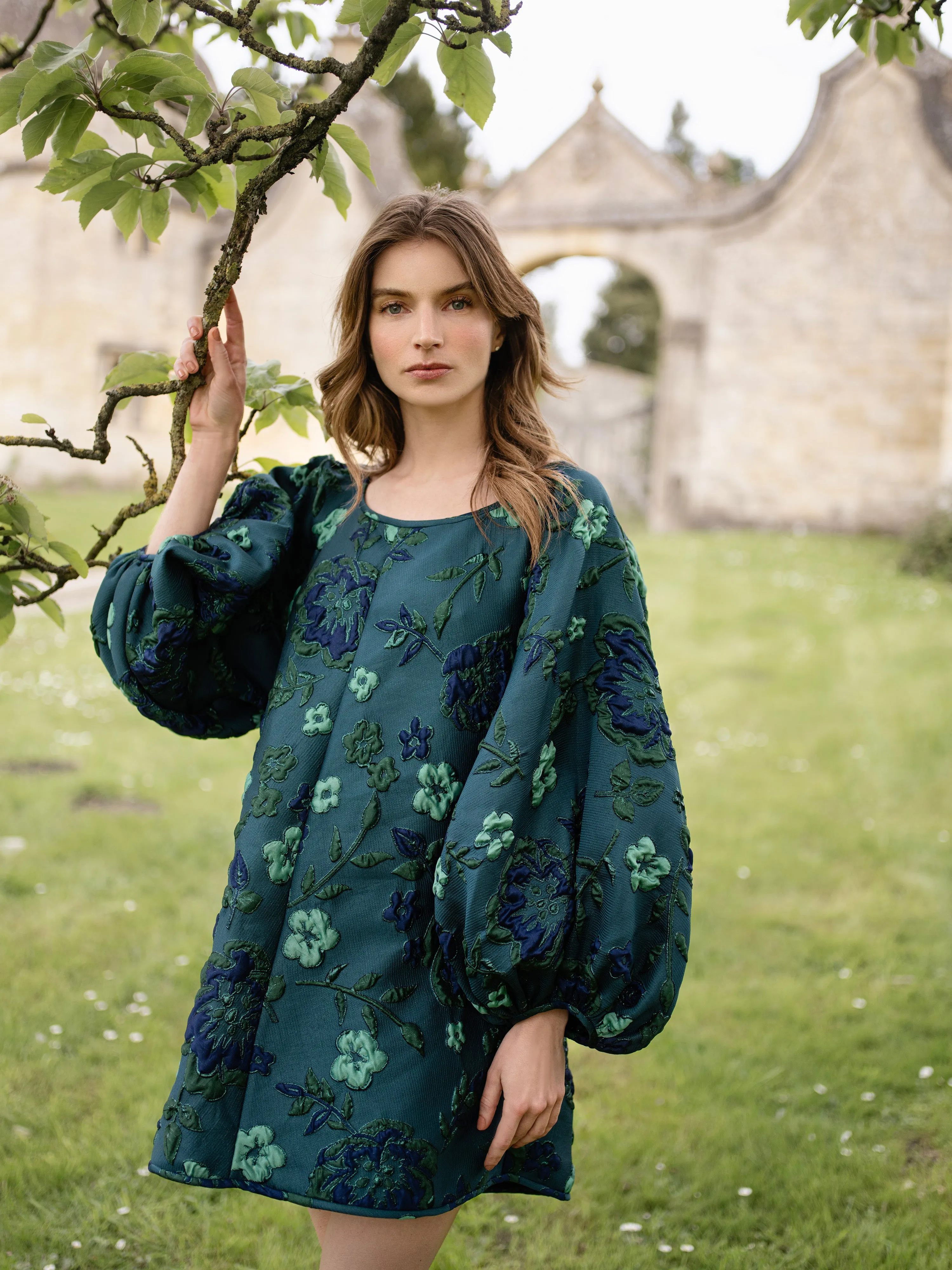 Pre Order Monochrome Green Good Luck Dress