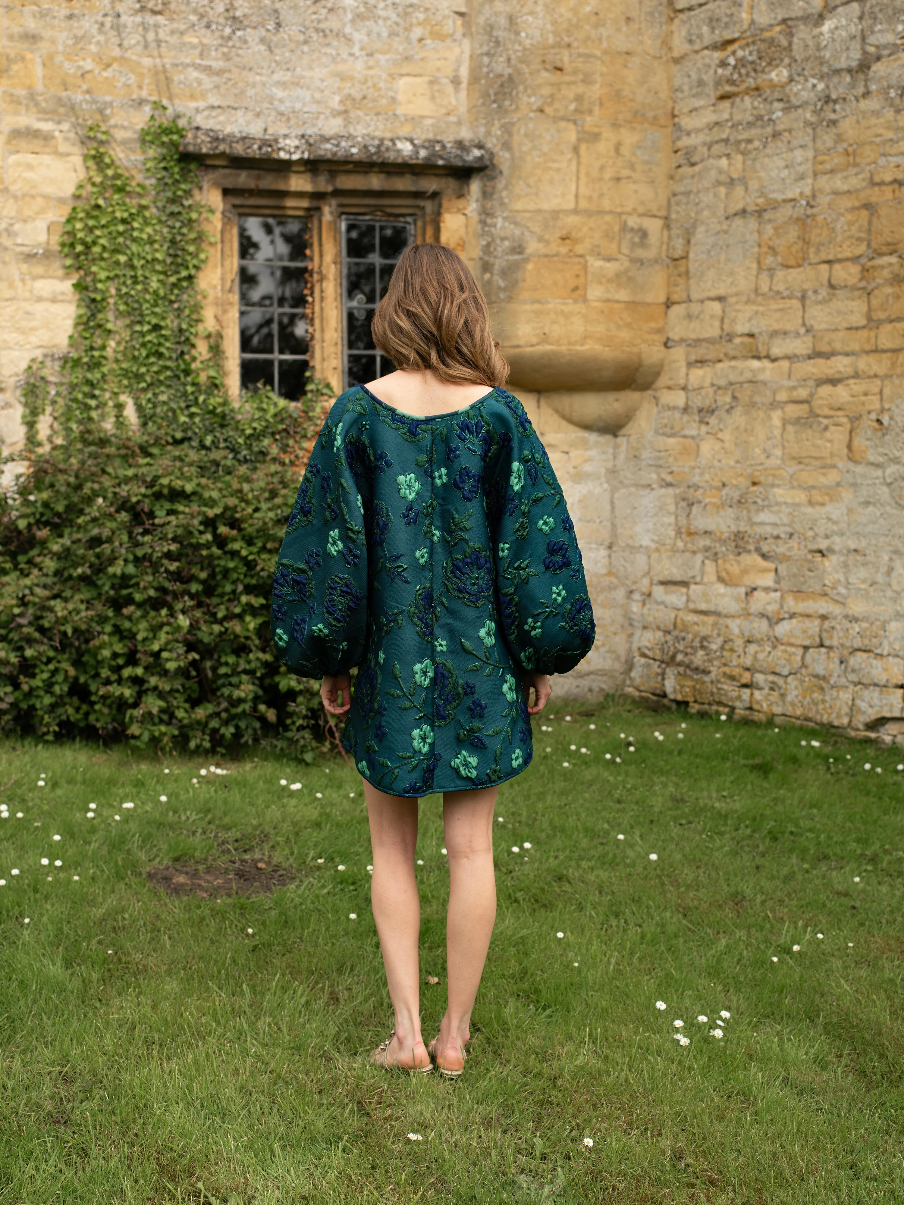 Pre Order Monochrome Green Good Luck Dress
