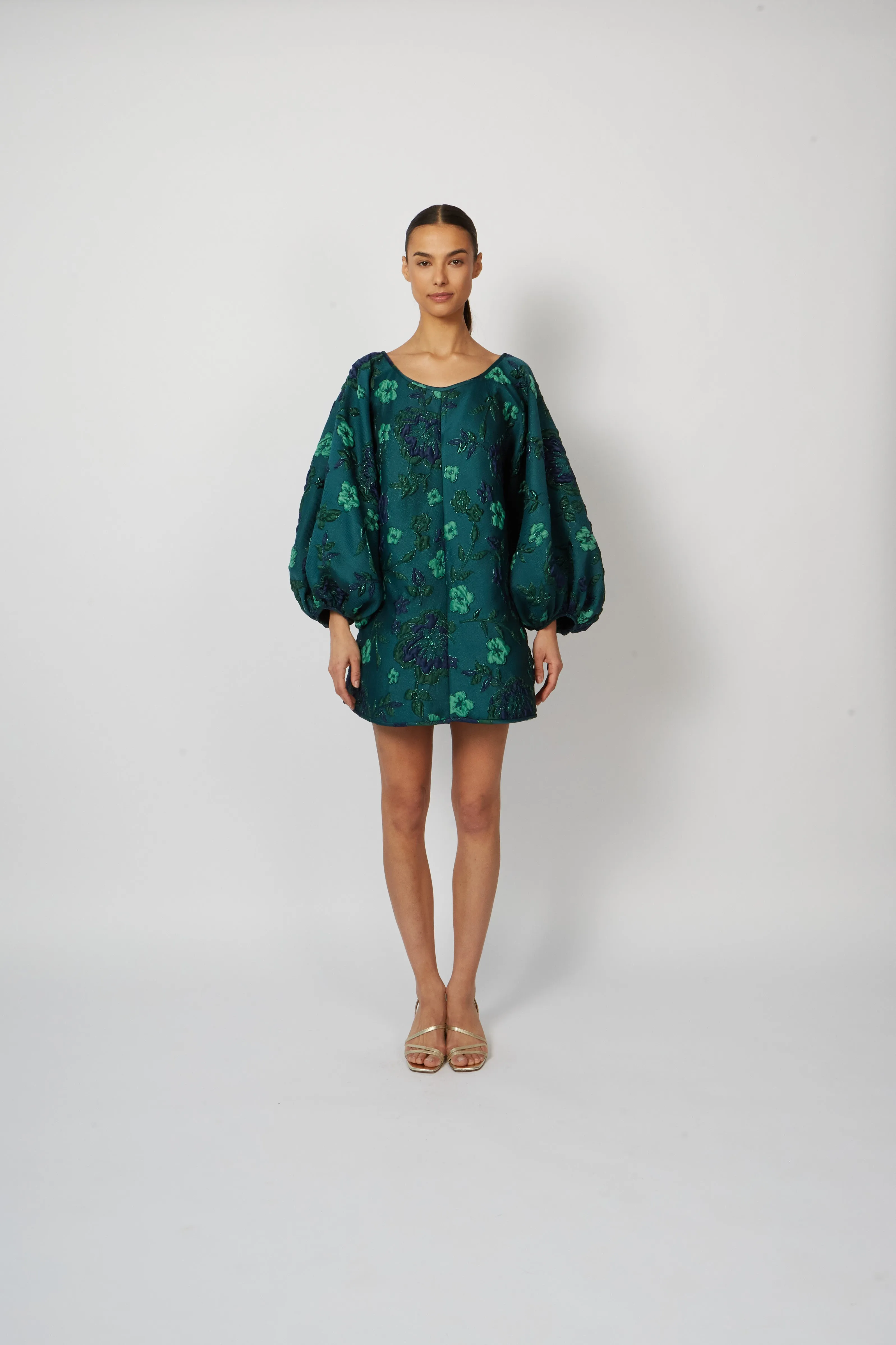 Pre Order Monochrome Green Good Luck Dress