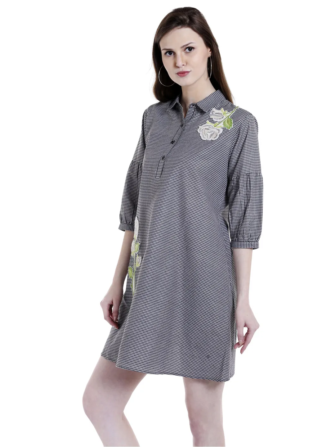 Printed Embroidery Dress