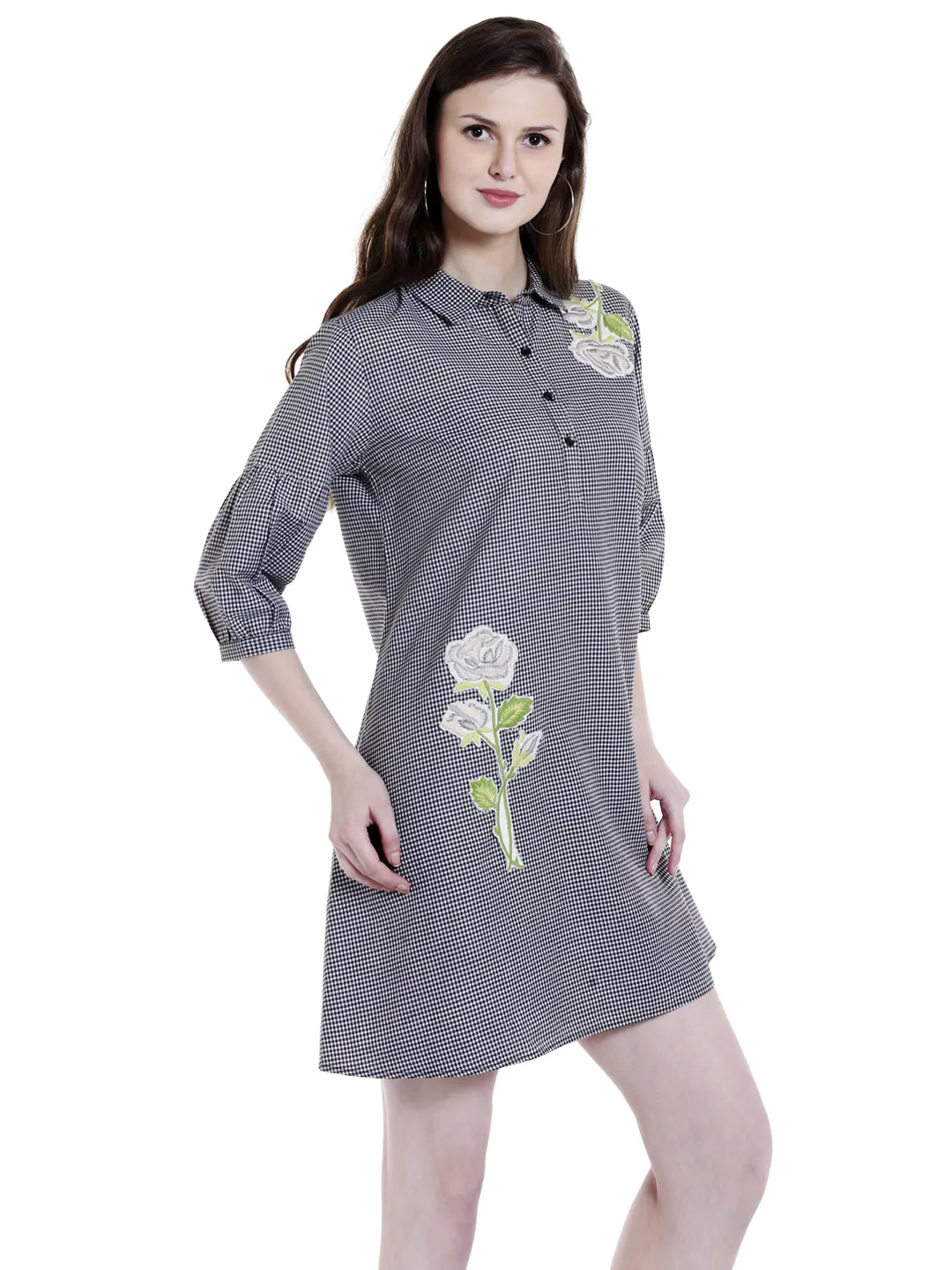 Printed Embroidery Dress