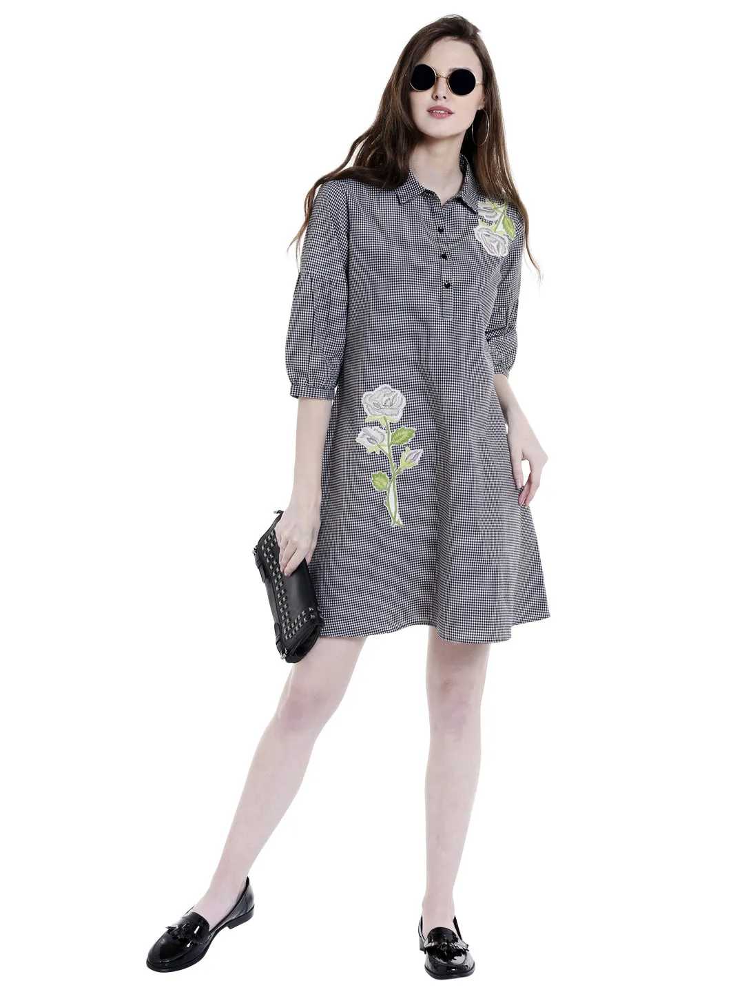 Printed Embroidery Dress