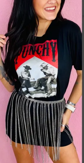 Punchy Cowboys Tee Shirt DRESS