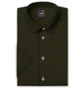 Pure Cotton - Short Sleeve - Olive Mosaic