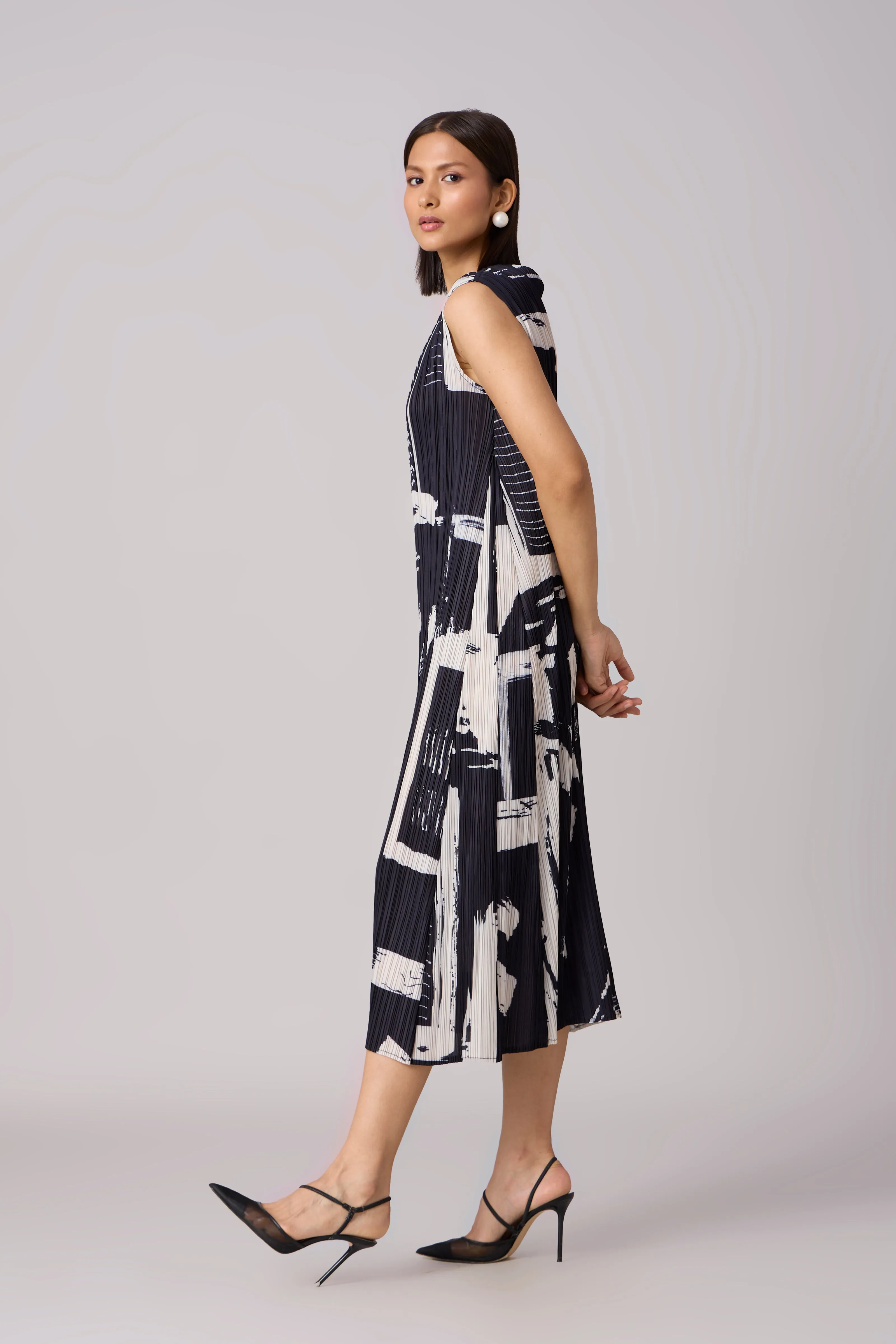 Renne Dress - Black & White