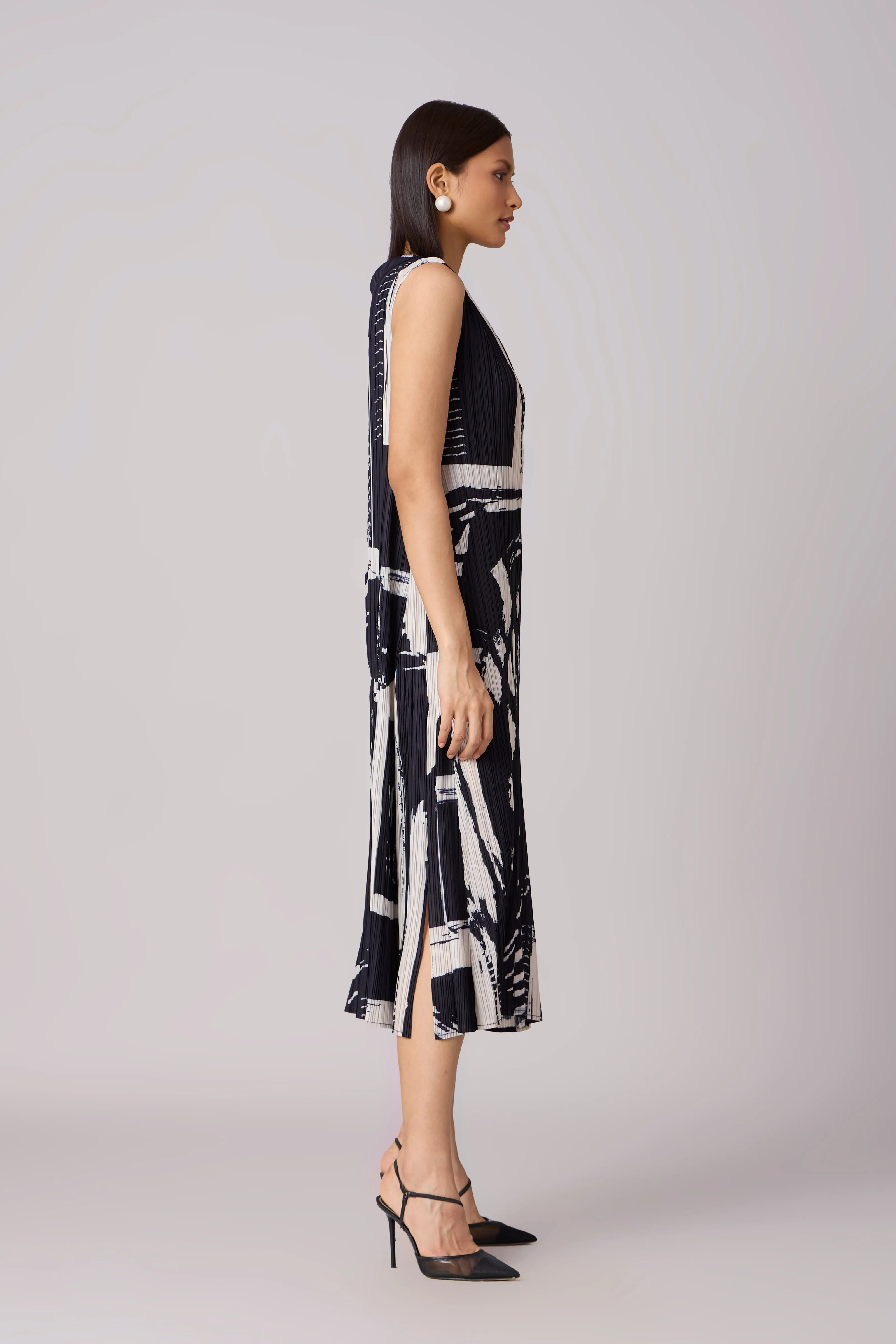 Renne Dress - Black & White