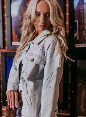 Rhinestone Denim Jacket